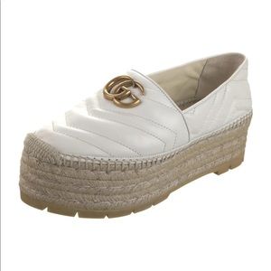 Gucci quilted platform espadrilles
